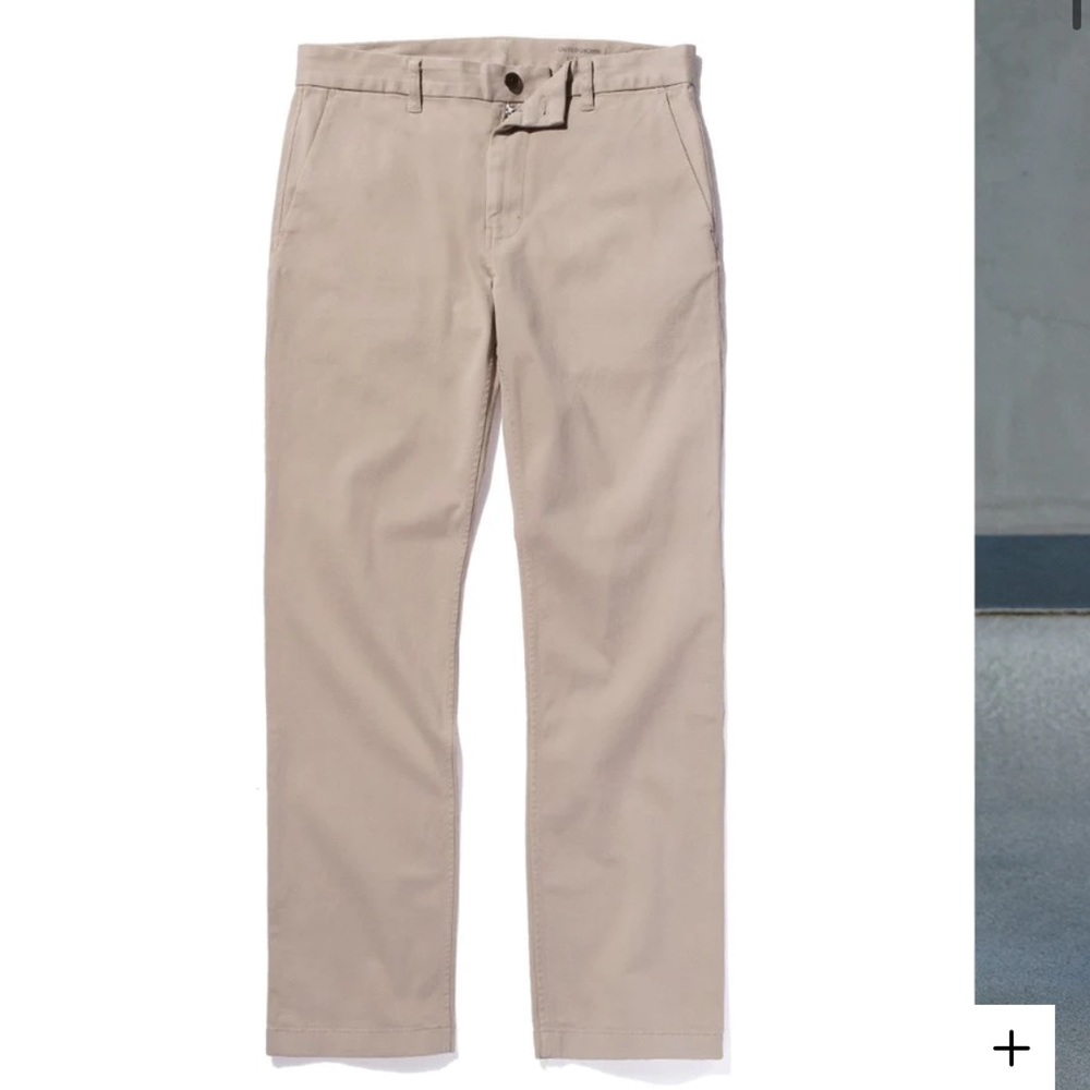 Outerknown S.E.A. Legs Straight Chino in Faded Khaki 34W32L